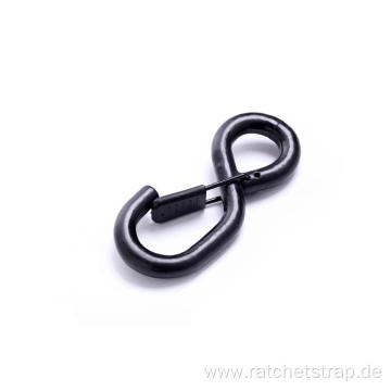 S Hook With Clip And Cover With Black PVC Coating